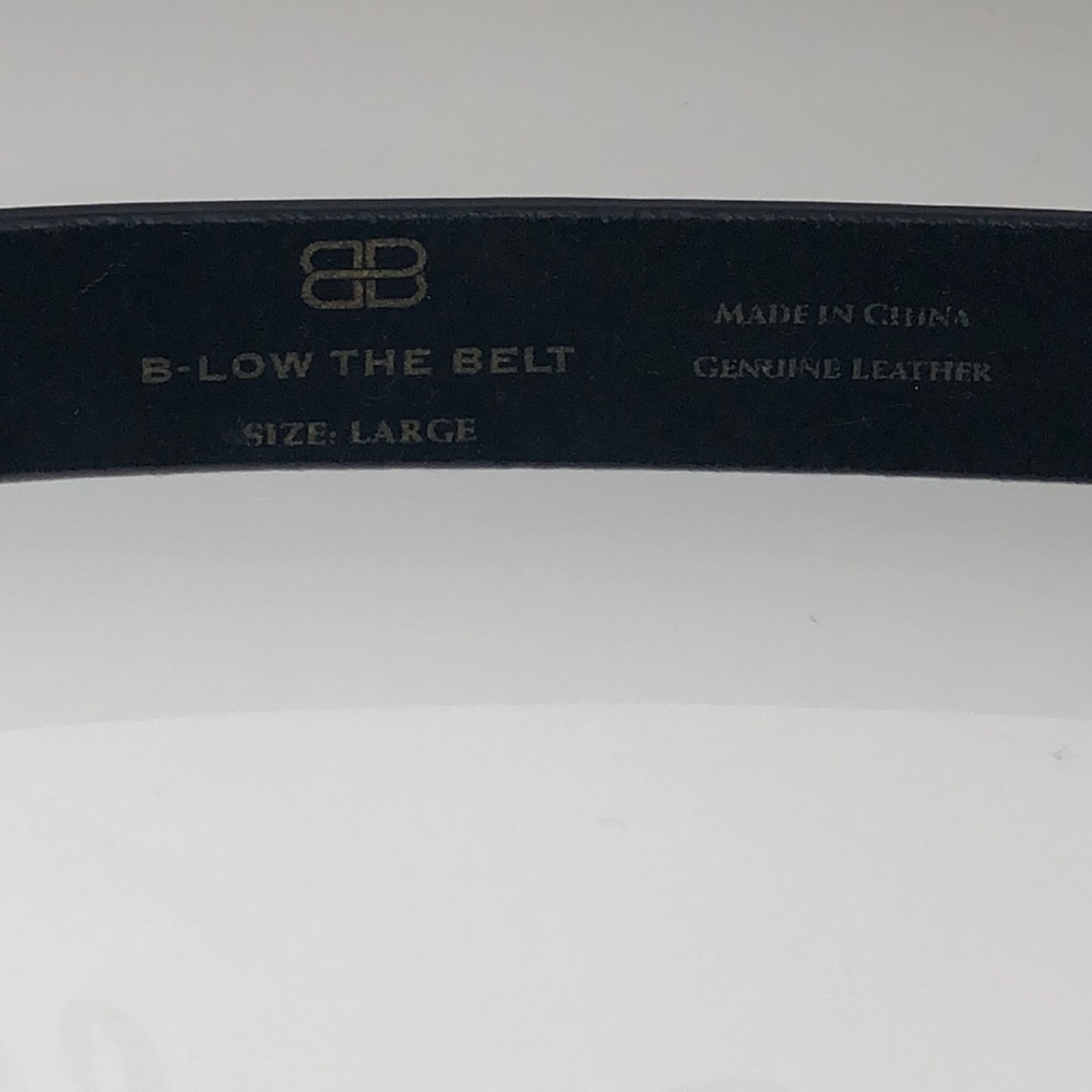 B-Low The Belt Smooth Leather Gold/Black - Picture 2 of 5